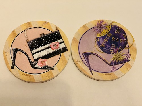 Terracotta and cork coasters - terracotta,