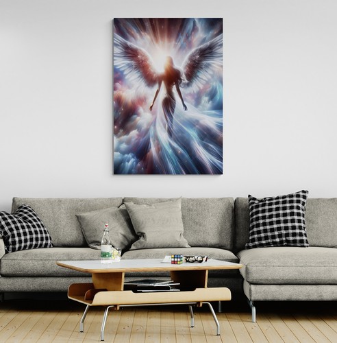 Stunning angel wings canvas - angel,
