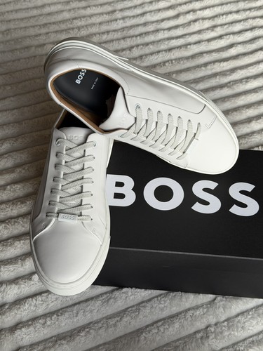 Boss gary tenn white leather - tenn,