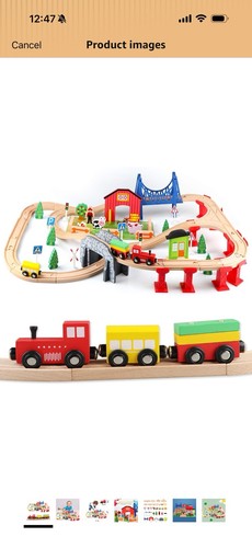Pcs wooden train - 80,