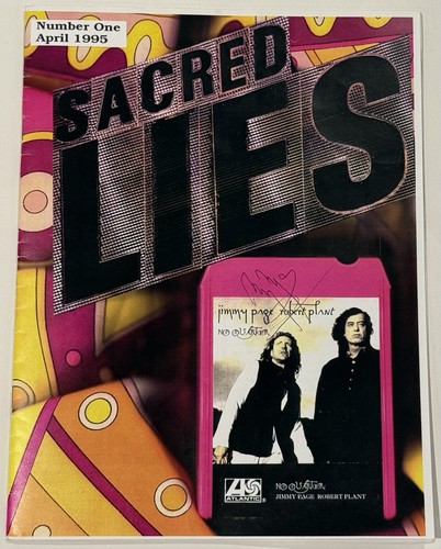 Jimmy page signed sacred lies - signed,