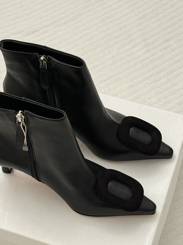 Pavin black leather ankle - pavin,