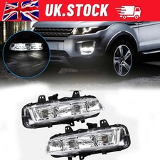 Pair Front LED Fog Light Lamp For Land Range Rover Evoque L538 2011-2015 UK