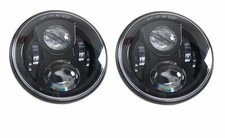 PAIR LED Headlights BLACK