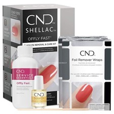 CND Offly Fast Gel Removal Kit & Foil Remover Wraps