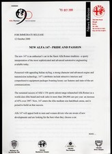 Alfa Romeo 147 2000 UK Market