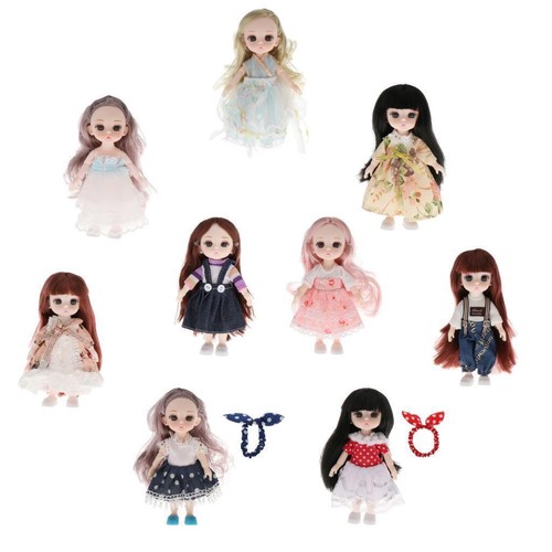 Full set 16cm bjd doll - set,
