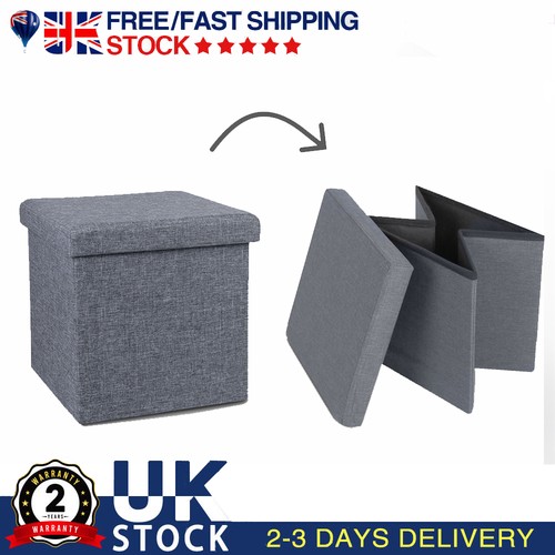 Folding storage ottoman seat - folding,