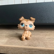 Littlest Pet Shop LPS Collie Dog Brown #893 Authentic