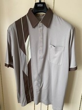 Gabicci Men's Short-sleeved Top / Shirt. Size XL. Brown Mix. Cotton Blend.