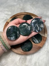Moss Agate Palmstone A Grade