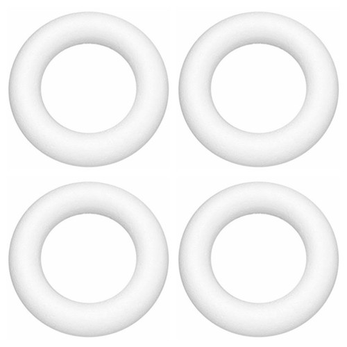 Polystyrene ring flat backed - ring,