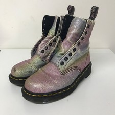 Dr. Martens Pascal GLTR Glitter Boots UK 4 EU 37 US 6 – Needs TLC / Repair