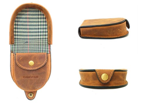 Tartan cow calf - leather, coin
