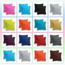 Premium Cotton Cushion Cover Plain Dyed Home Sofa Decor Cushion Case 16''18''20'
