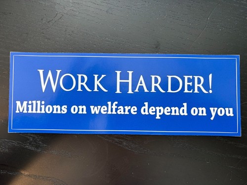 Funny political bumper sticker