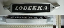 thick alloy LODEKKA sign from front of a Bristol bus c14.2 inches by c3 inches