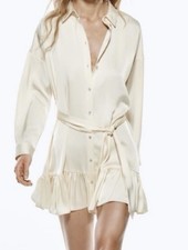 Zara Ruffled Satin Effect