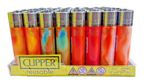 Clipper lighters orange nebula - lighters,