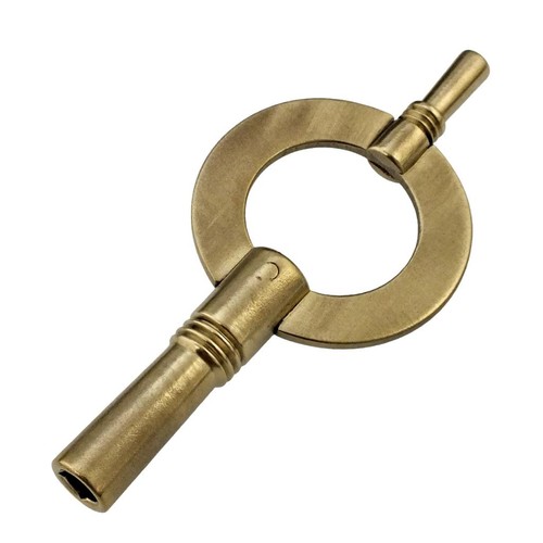 Vintage brass clock key 25mm - brass, 4.25mm