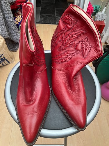 Zara red western cowboy - red,