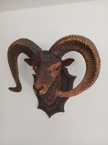 Vintage french rams head - rams,