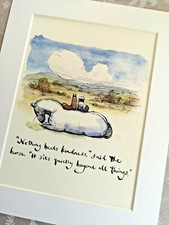 THE BOY MOLE FOX AND HORSE NOTHING BEATS KINDNESS ORIGINAL MOUNTED BOOKPLATE