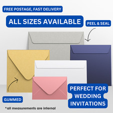 Wedding Pearl Shimmer Envelopes ALL SIZES & COLOURS Invitations Greeting Cards
