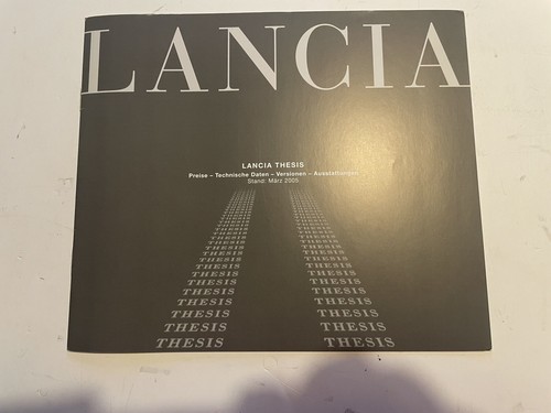 Lancia thesis brochure 2003 - lancia,