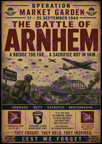 Arnhem parachute regiment - arnhem, ww11