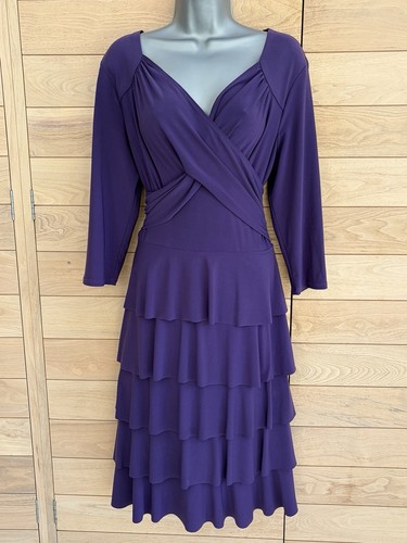 Frank lyman purple dress 14 - frank, uk