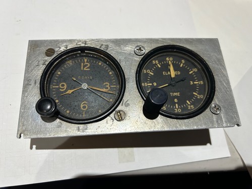 Elgin day aircraft clock - elgin,