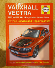 Vauxhall Vectra 1995-1998 Haynes Workshop Repair Manual 3396 – Petrol & Diesel