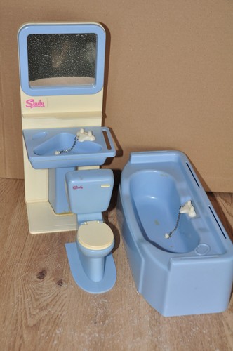 Vintage sindy blue - blue, bathroom