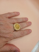 Large 1/2 sovereign ring 1982