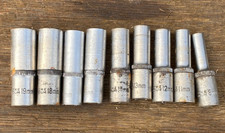 Set of Deep Metric Sockets 1/2" Drive