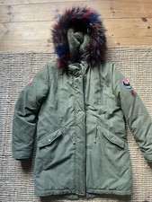 M&S Girls green Long winter