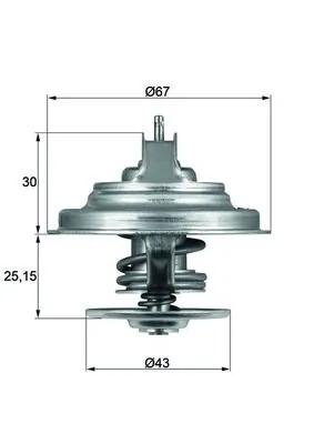 Thermostat coolant fits ford - fits:,