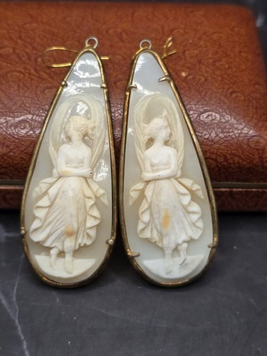 Vintage shell cameo sterling - vintage,