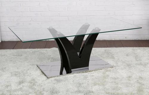 Coffee table clear glass - table,