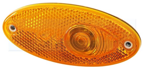 Hella amber oval side - amber,