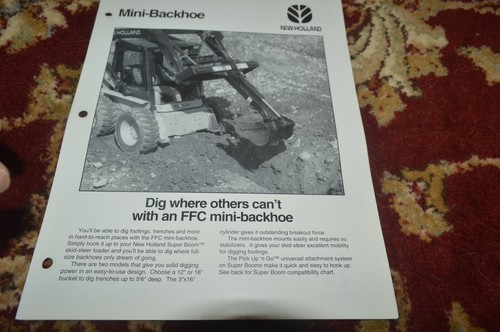 New holland mini backhoe - mini, for