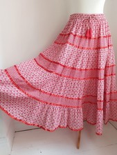 ROMAN Skirt Maxi Long Cotton