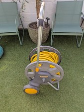 Hozelock Assembled Hose Cart  Manual Rewind 28mtr Hose 