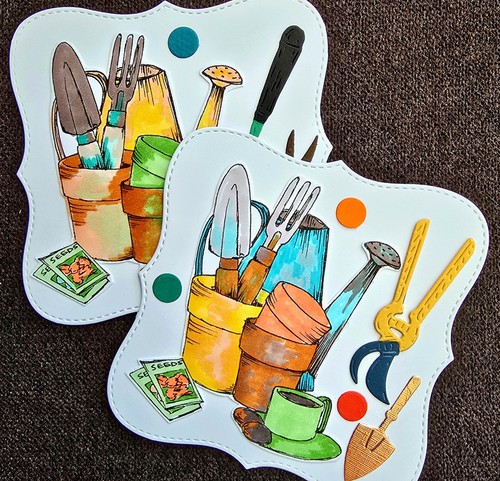 Handmade card toppers - toppers, topper