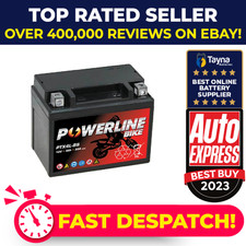 Powerline YT4LBS 12v Motorbike Motorcycle Quad Bike Battery Replaces YT4L-BS YT4