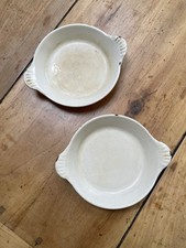 Le Creuset Gratin Dish Set of 2 Vintage Retro Volcanic Orange Cast Iron Vintage