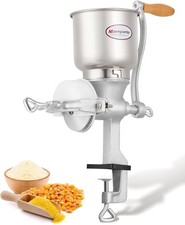 Moongiantgo Grain Grinder Mill Stainless Steel w/ Hand Crank & Table Clamp 