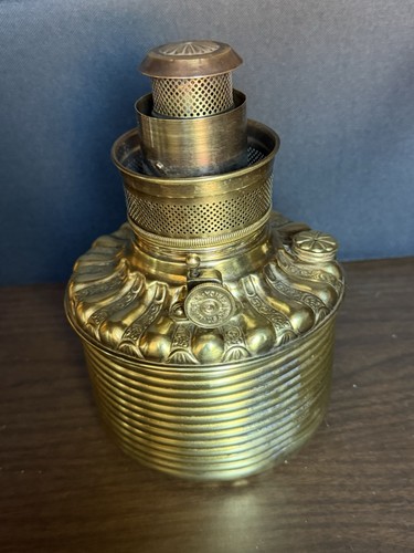 Brass kerosene lamp font - brass,