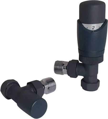 Grey thermostatic trv - grey,
